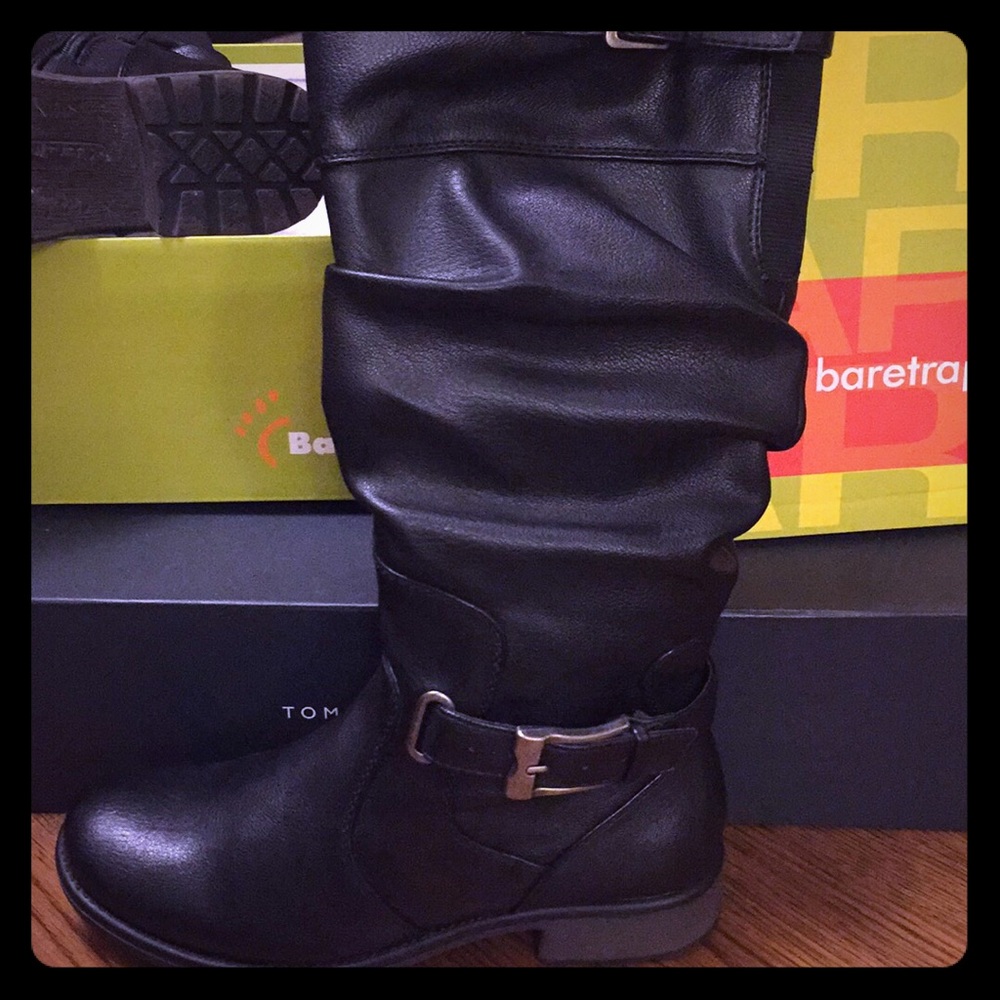 Black Womens Zip Up Boots